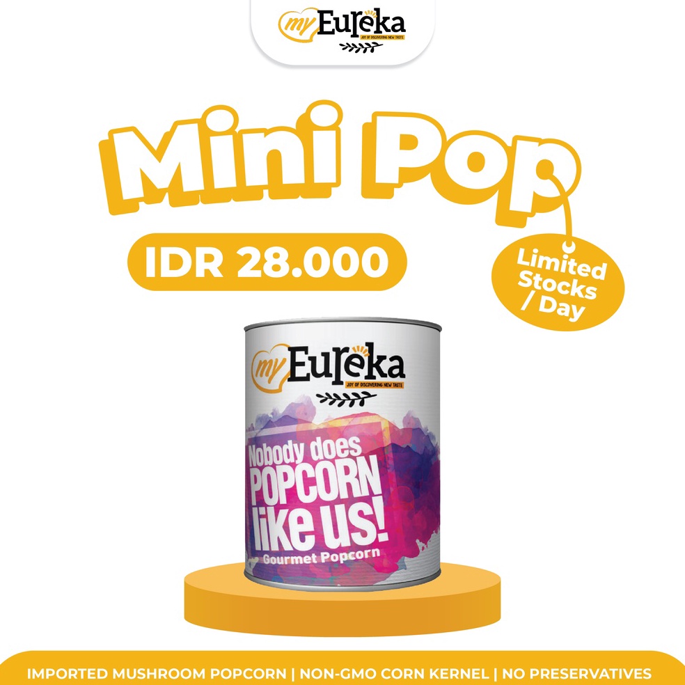 

z Produk Keren EUREKA POPCORN MINI POP 35g LIMITED STOCKDAY C8