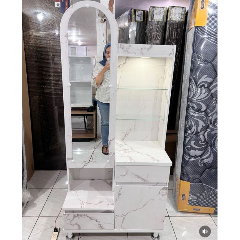 meja rias clover 80x40x150