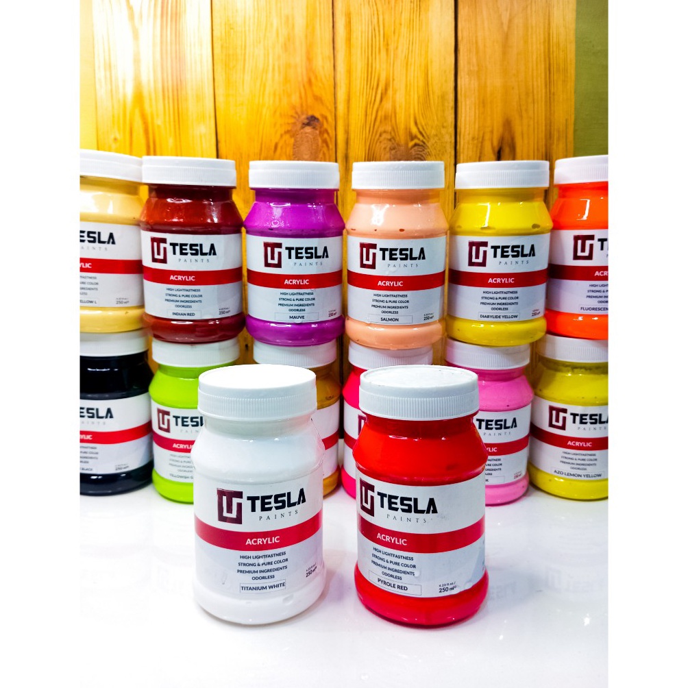 

KODE V17V Cat Akrilik Tesla Paints 25ml 55 Warna ready Cat Akrilik Tesla Paint cat