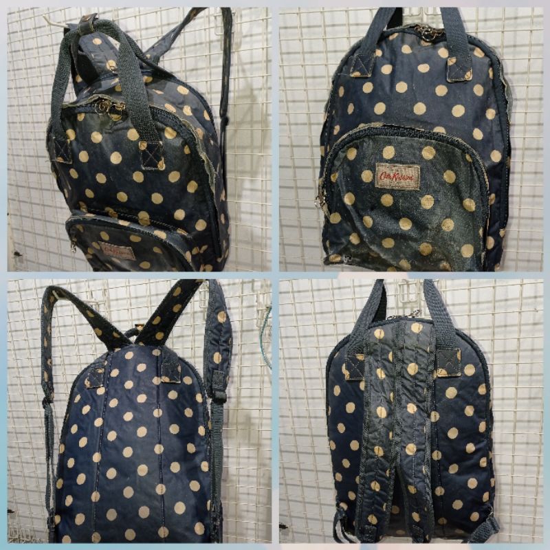 Cath Kidston backpack -preloved -minus -alas 12x27cm tinggi 39cm