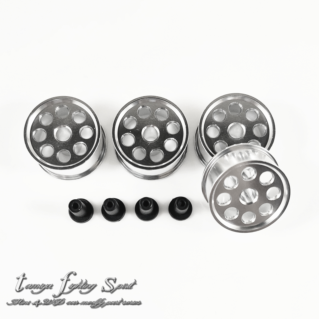 Rep Tamiya 95602 HG Aluminium Narrow Wheel/ Velg Alu 8S Silver  VA8SM06