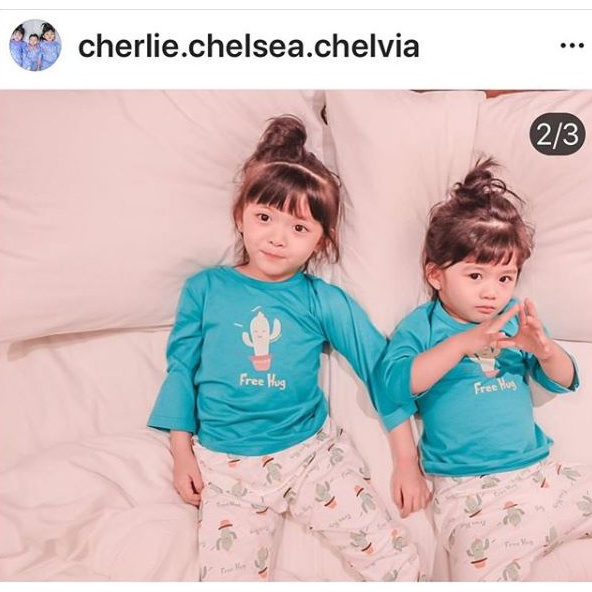 Piyama Bayi Untuk Usia 2 Tahun sampai 3 Tahun Lengan Panjang Bebepomme Size 2 / Baju Tidur Rumah Ana