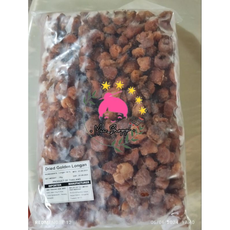 

LONGAN KERING THAILAND 1000 GRAM ORIGINAL MERK SSS LENGKENG/DRIED