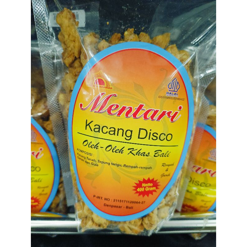 

KACANG DISCO ASLI KHAS BALI ORIGINAL "MENTARI" 400GR + BUBBLE WRAP