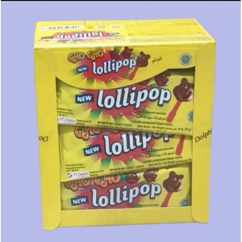 

1 box cho cho lollipop coklat isi 24 pcs