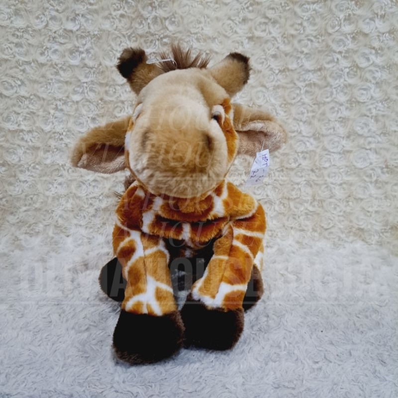 Boneka Tangan Jerapah Coklat Handpuppet Jerapah Full Body