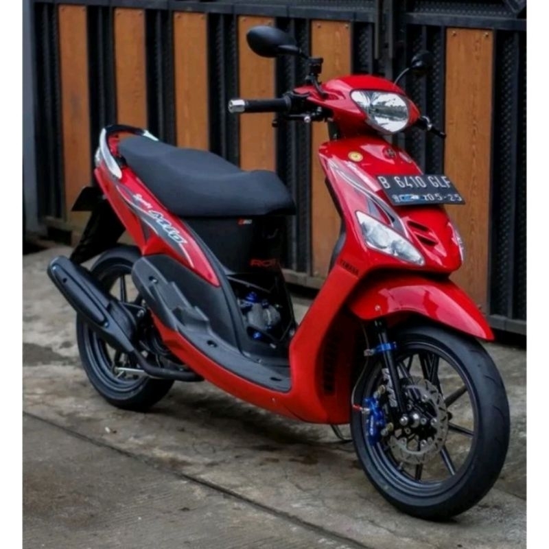 Striping Lis sticker standar Yamaha mio sporty 2005 merah stiker mio merah 2005 sporty