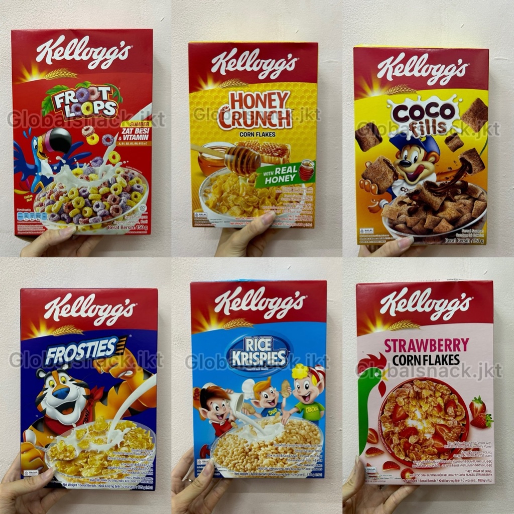 

[BOX] KELLOGG'S CEREAL FROOT LOOPS / HONEY CRUNCH CORN