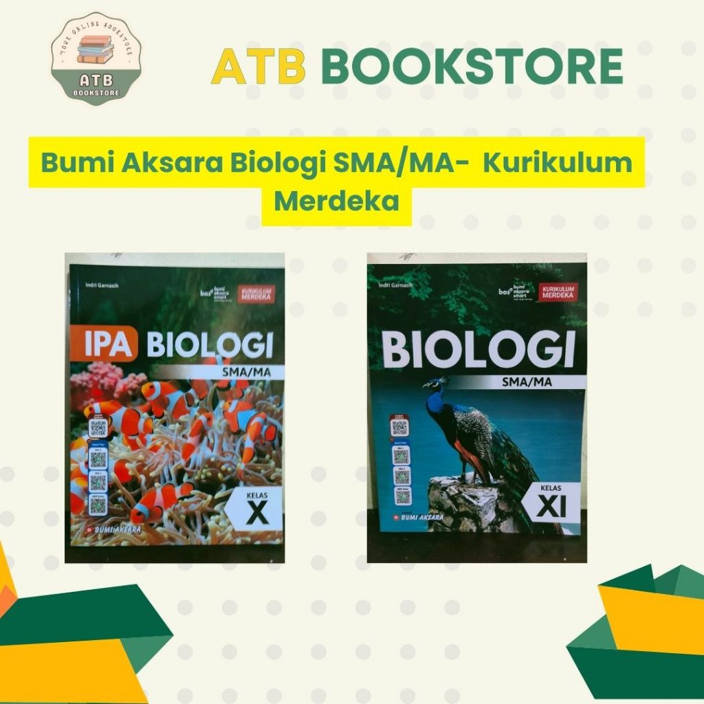 Buku Biologi Kelas 10, 11, 12 SMA/MA Kurikulum Merdeka - BUMI AKSARA
