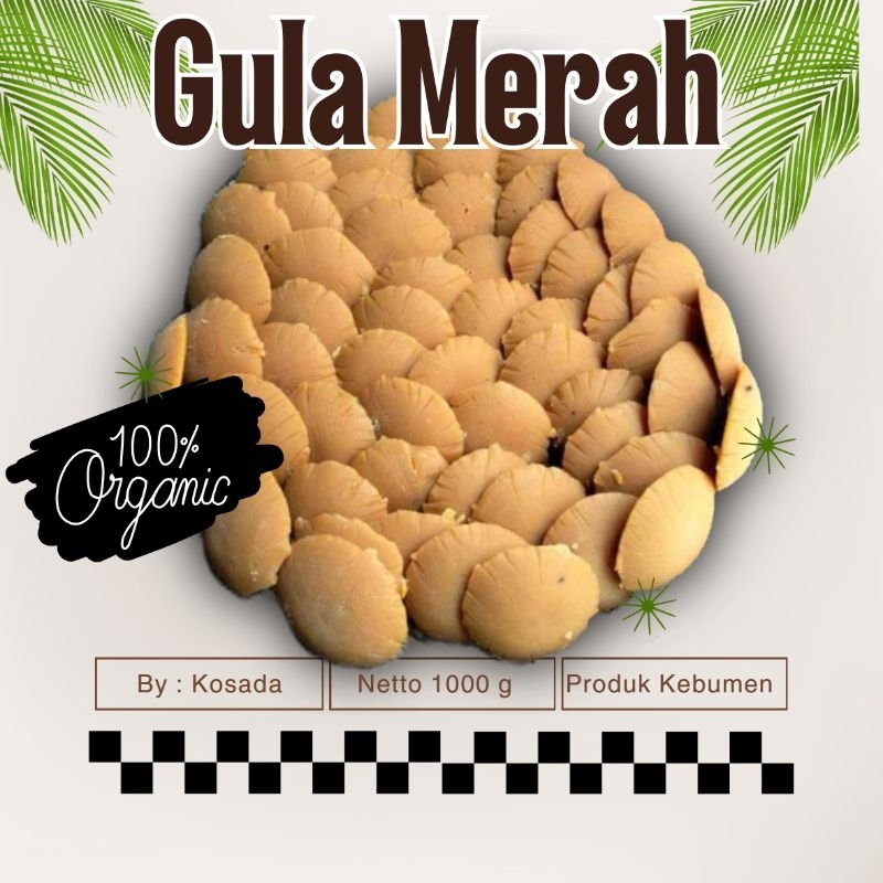 

Gula Merah Kelapa Asli 100% Gula Jawa Asli Kebumen Tanpa Pengawet Dan Pemanis Buatan 1kg,Gula Nira, Gula Murah Kebumen