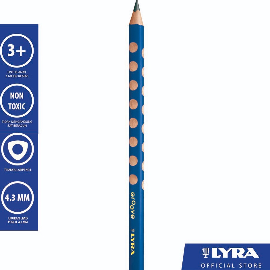 

Mewah LYRA Pensil Groove Graphite Pencil B Untuk Belajar Menulis