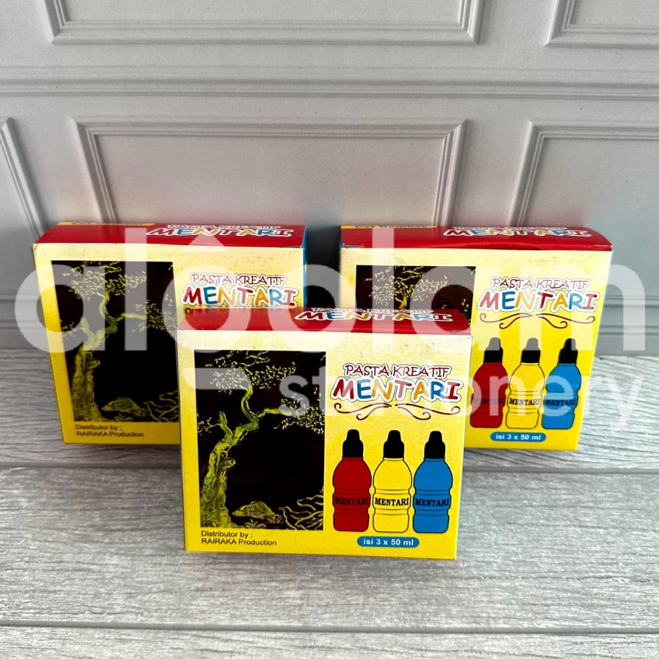

Paket Hemat SATU PACK 3 WARNA x 5ml Pasta Kreatif Mentari Cat Gambar Cat Finger Painting