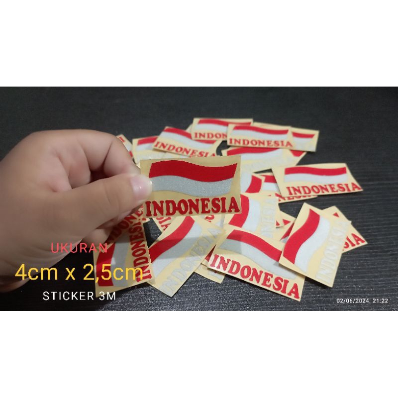 

sticker bendera insonesia, sticker merah putih, sricker pipi tahan air