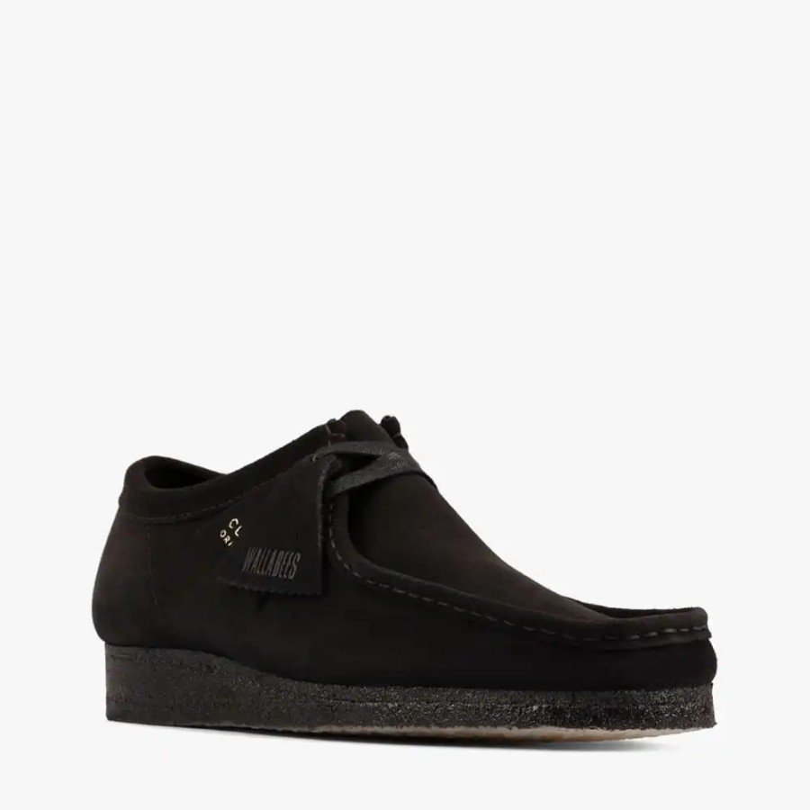SNEAKER - CLARKS WALLABEE BLACK SUEDE [SEPATU]