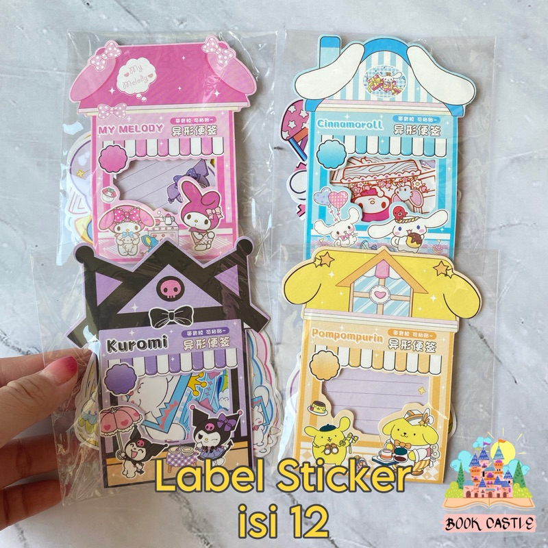 

Label Sticker Nama Sanrio isi 12 lembar sticker