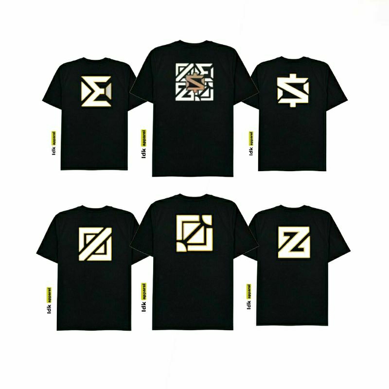 kaos sablon role mobilelegends versi idk.apparel