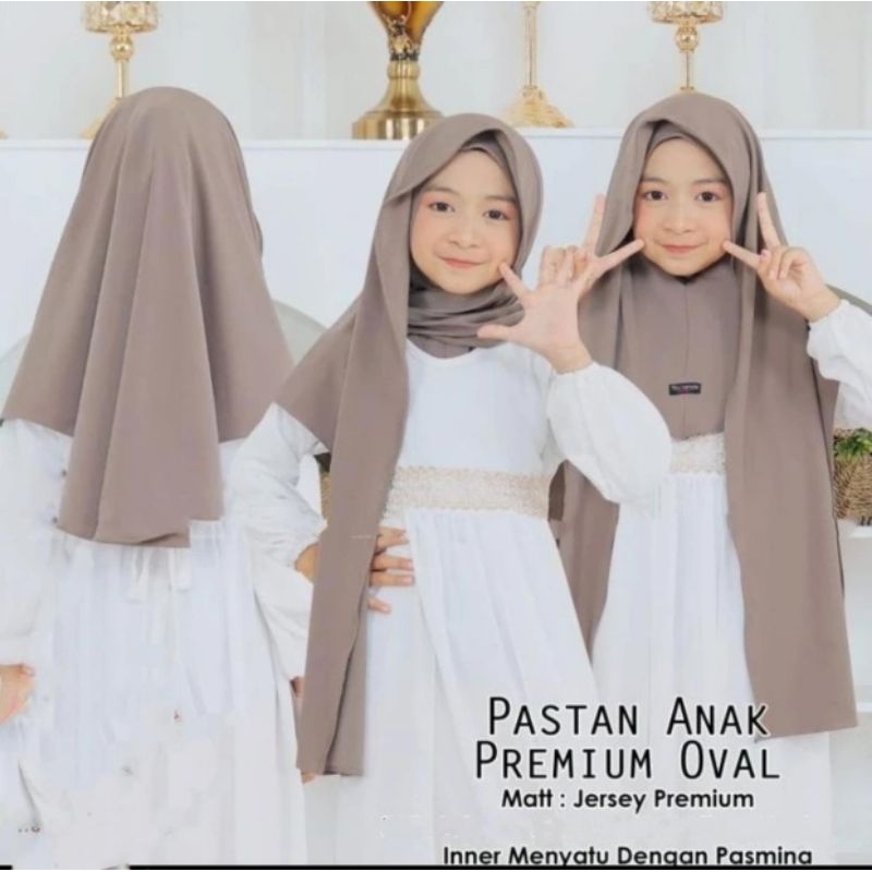 YULIAN - Hijab Anak FA2 PASHMINA INSTAN INNER Jersey by Bunga Hijab