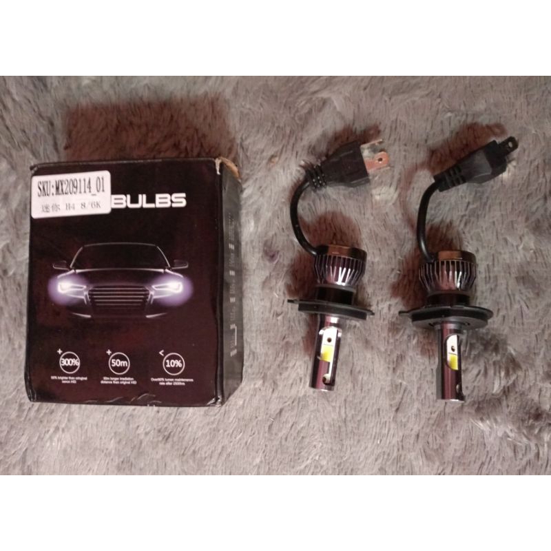 Lampu LED Mobil lampu utama H4 Hid bohlam mobil