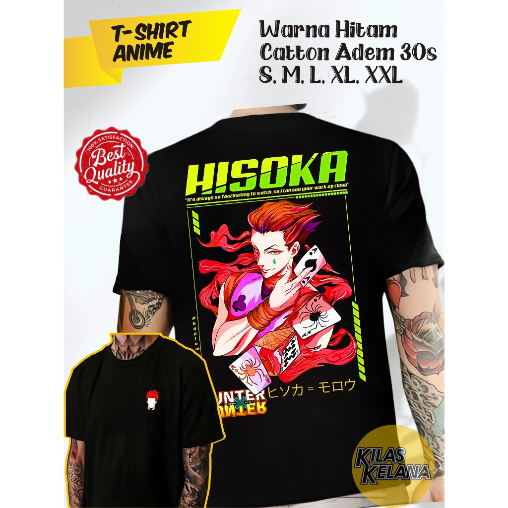 Hisoka Kaos Anime Hunter X Hunter  T-Shirt