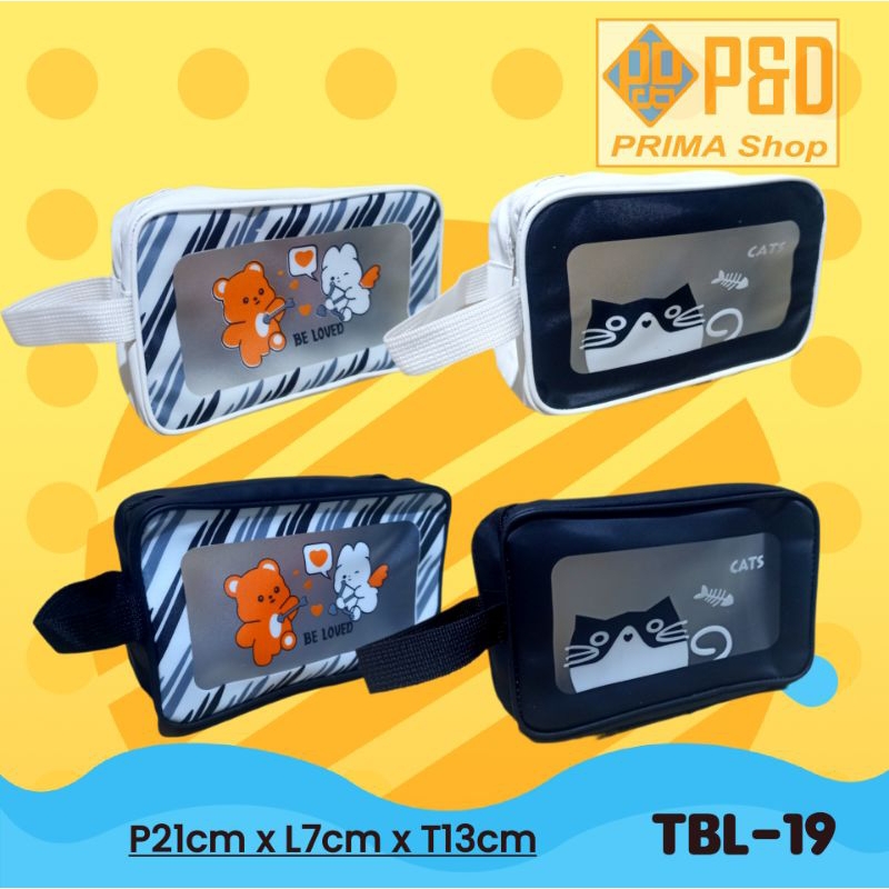 RK Tas Make up, Tas kosmetik Skincare, Travel Pouch bag karakter lucu TB6,19