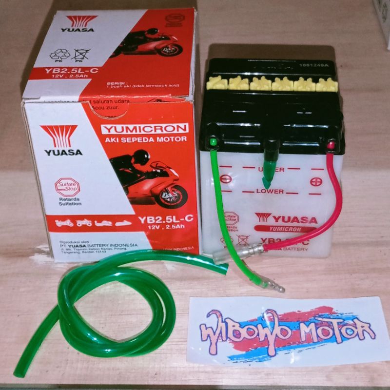 AKI ACCU YB25LC BASAH MOTOR GL PRO MAX 100 NEOTECH CDI NSR 150 ORIGINAL YUASA
