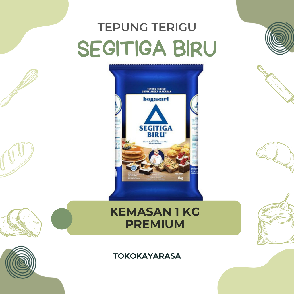 

TEPUNG TERIGU SEGITIGA BIRU 1KG PREMIUM