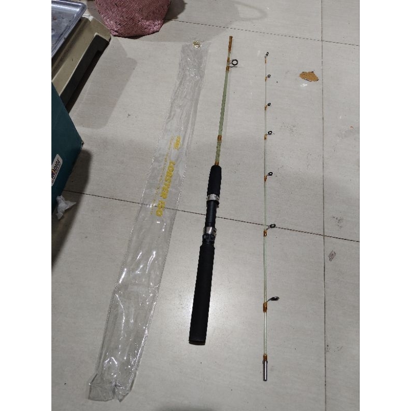 joran pancing exori lobster 150 cm fiber bening mancing kolam