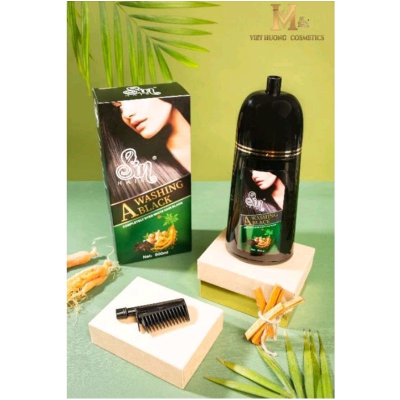 Original sin hair Jepang 500ml Shampoo penghitam Uban original Siap kirim