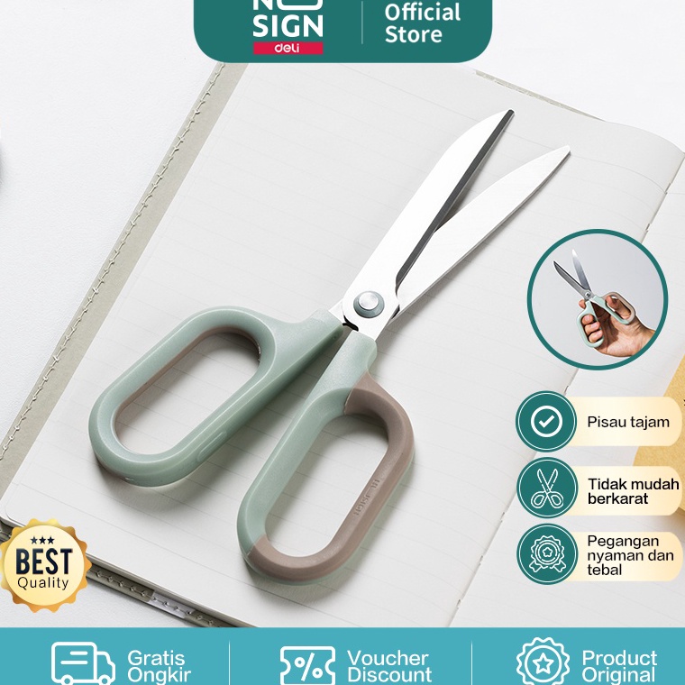 

PRODUK WGI7L Nusign Scissors Gunting Desain Elegan Dual Color Pegangan Sangat Nyaman Pisau Tajam ENS55 ENS56 KSE