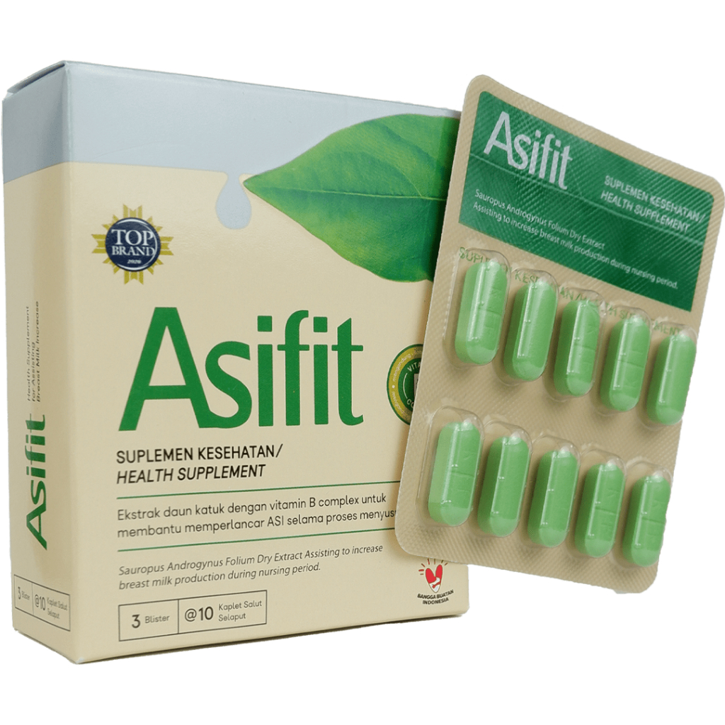 ASIFIT 10 TABLET PELANCAR ASI DAUN KATUK VITAMIN B COMPLEX MELANCARKAN ASI MENYUSUI