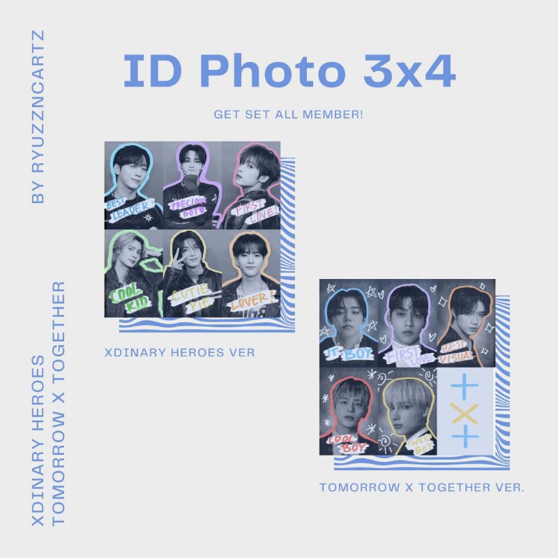 ID PHOTO XDINARY HEROES & TXT ‼️Jangan Pakai SPX‼️