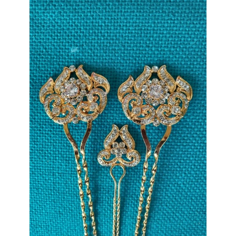 Tusuk konde Diamond Sepuh Emas