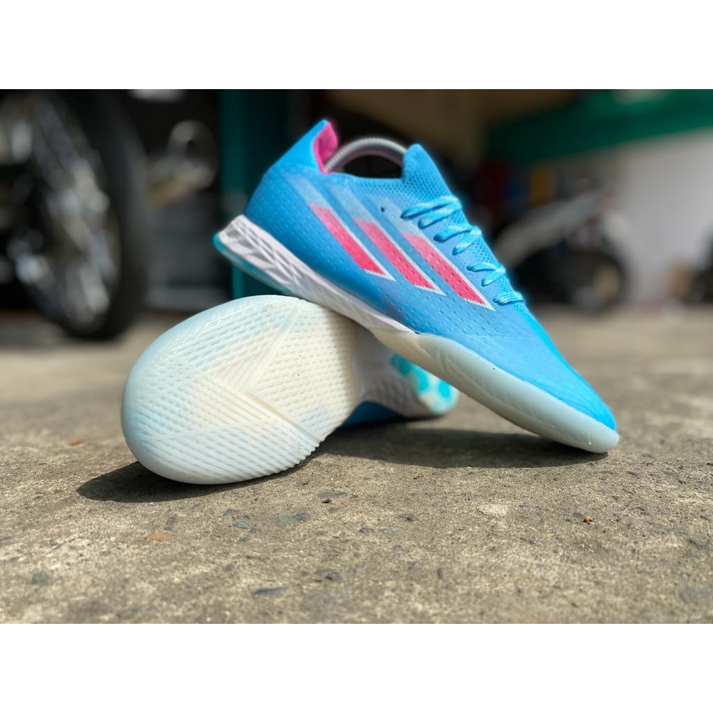 Sepatu Futsal Adidas X Speedflow.1 IN tapak datar - Sky Rush