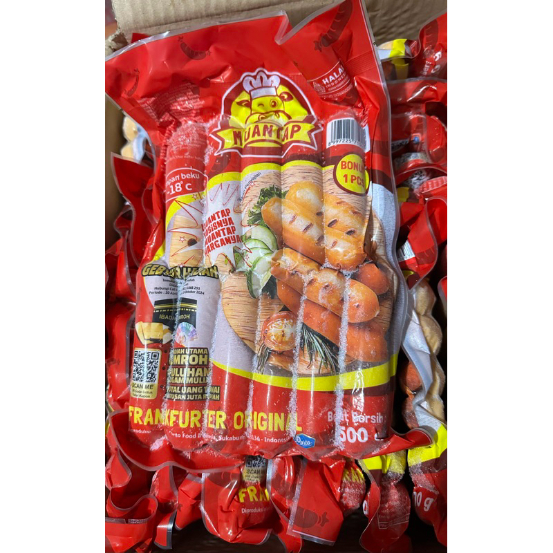 

MUANTAP SOSIS BAKAR FRANKFURTER ORIGINAL 500 GR