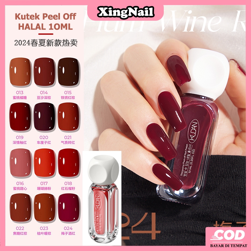 10ml Kutek Peel Off Halal Bisa Untuk Sholat Peel Off Tahan Lama Kutek Muslimah Bisa Dikupas / Sholat