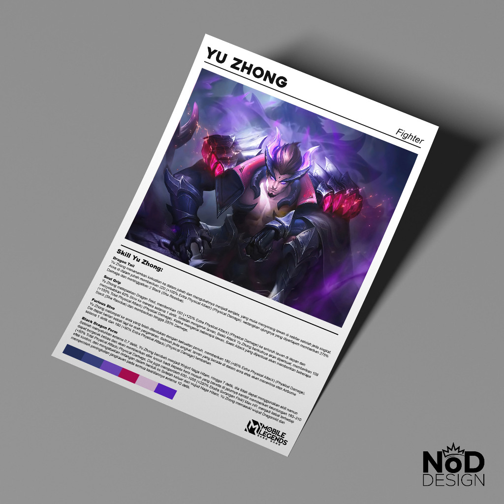 Poster Yu Zhong Mobile Legends Bang Bang A3