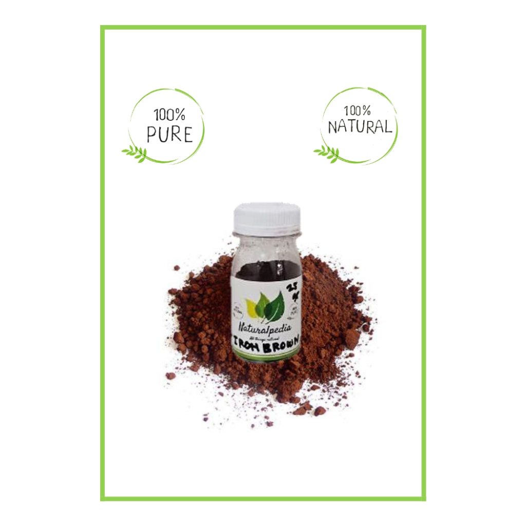 Iron Oxide Brown / Coklat Cokelat Bahan Kosmetik Cosmetic Grade Import Quality 25gr
