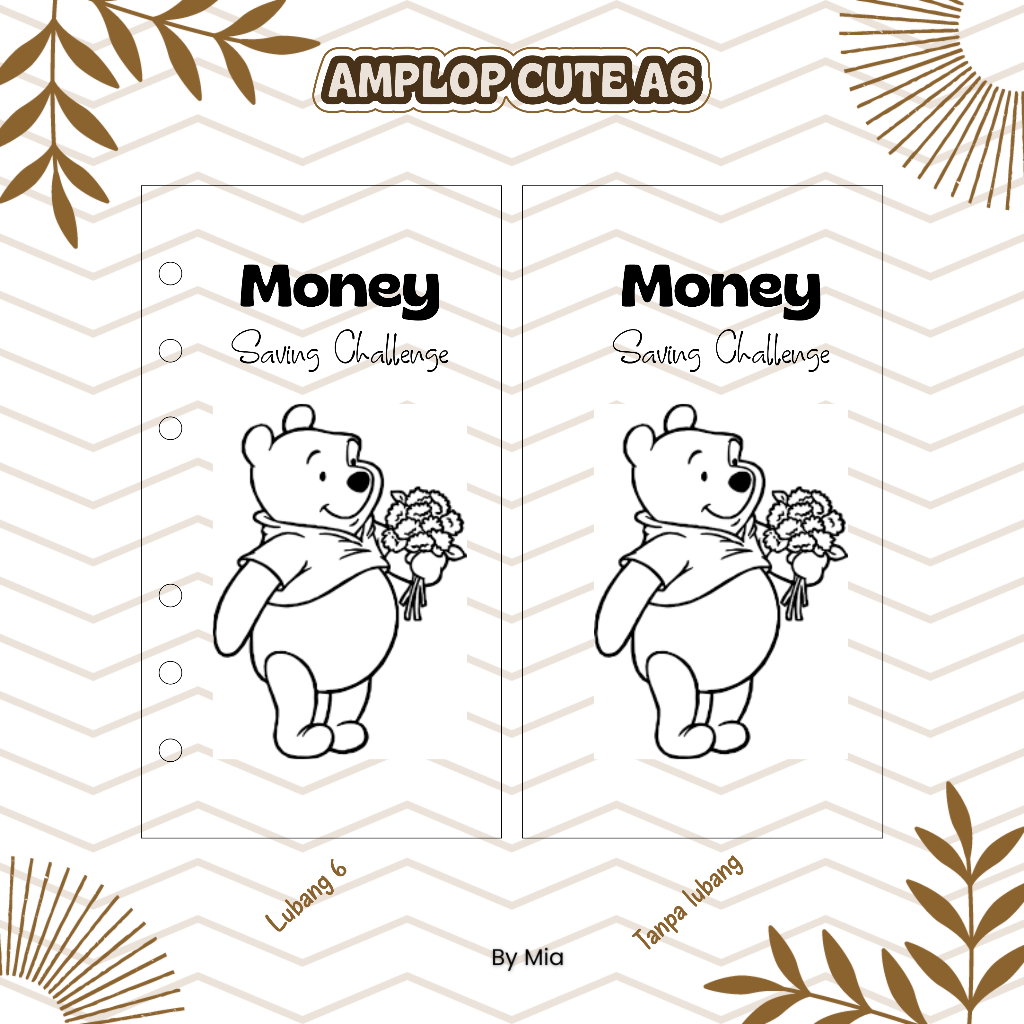 

Amplop Menabung Saving 1 Juta Cute Character Sze A6