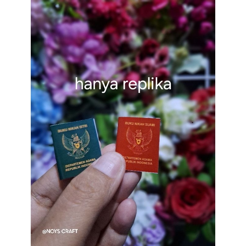 REPLIKA BUKU NIKAH untuk mahar