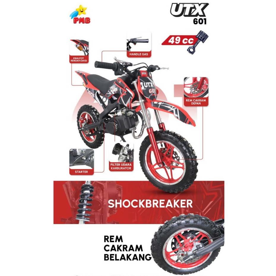 SEPEDA MOTOR BENSIN ANAK PMB UTX 601