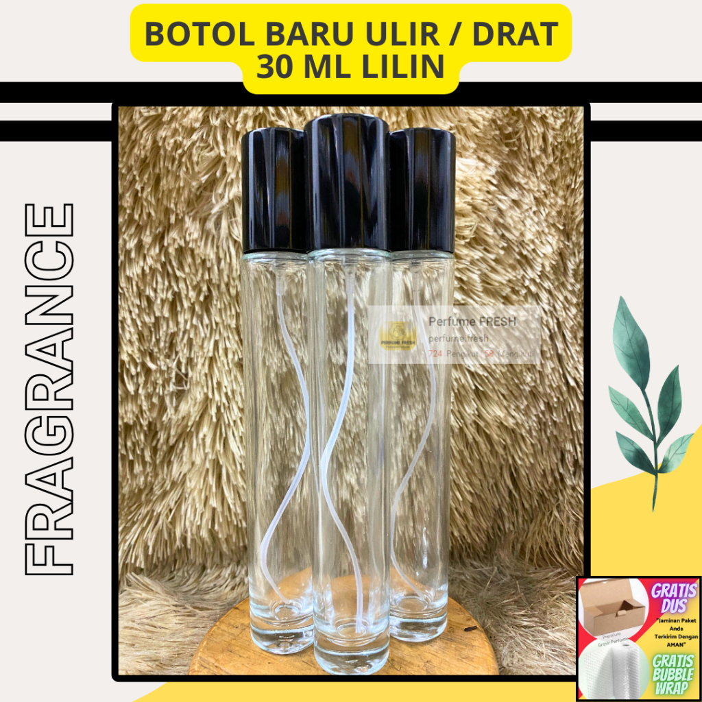 Botol Parfum Casa LILIN 30 ML Drat / Ulir - Botol Parfum Baru