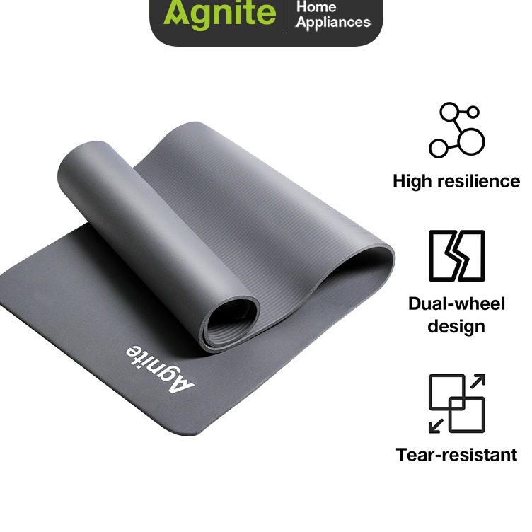 KODE G3H Agnite Matras Yoga  Yoga Matt NBR Tebal 8mm 1mm Panjang 61 cm ER2X