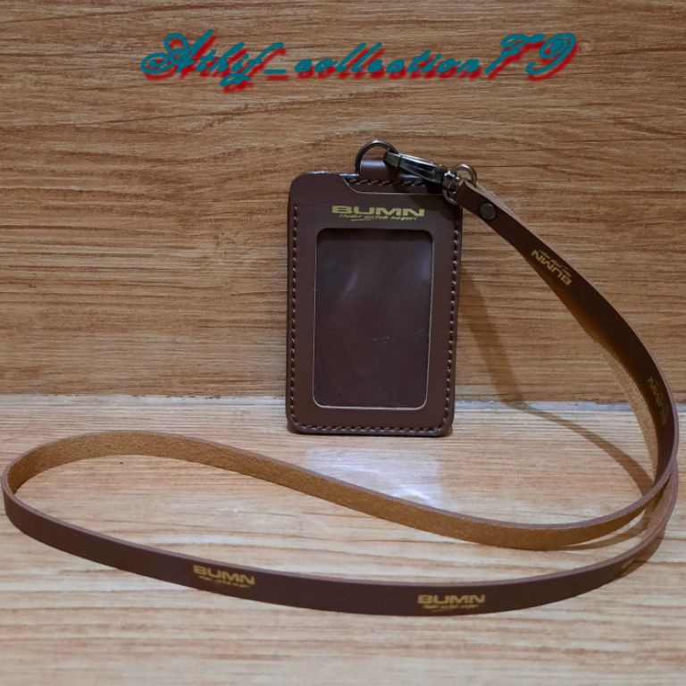 

KODE Q45Y Tempat Id Card BUMN Kulit Holder Id Card Kulit BUMN Kalung