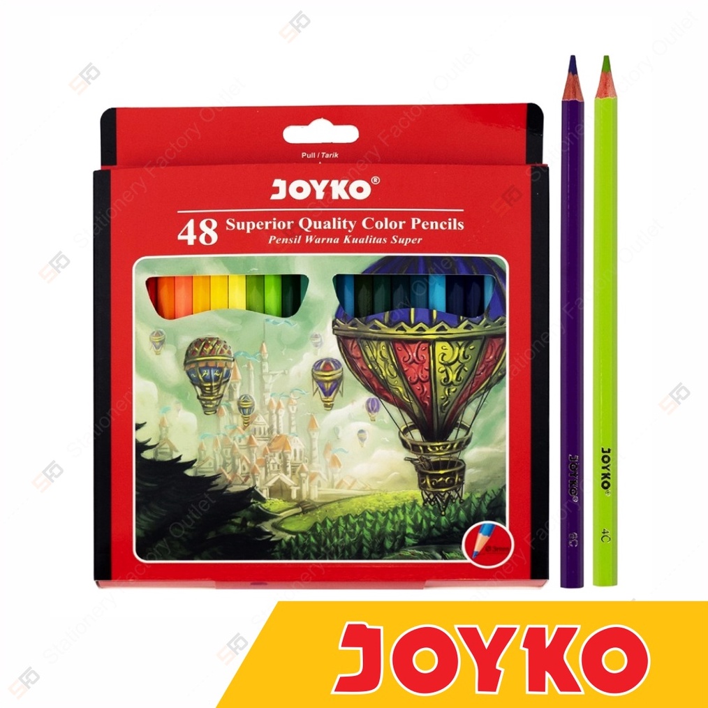 

KODE F54A Pensil Warna Joyko isi 48 CP127 SFO Semarang Official