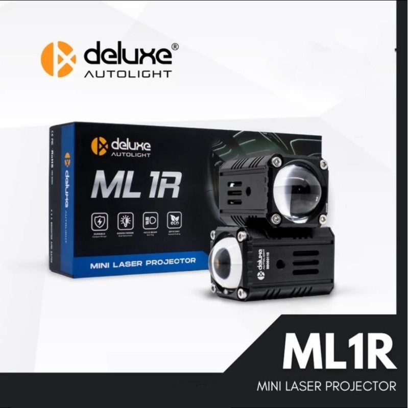 Mini Laser projector DELUXE ML1R 20 Watt lampu kabut foglamp bukan duromoto lampu tembak