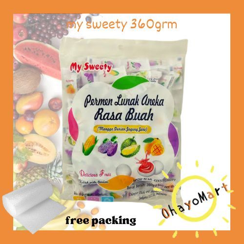 

My Sweety / Permen lunak/ Permen rasa buah/ Permen aneka rasa 360g