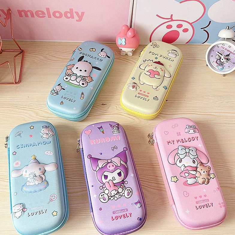 

KODE B19D Tempat Pensil Sanrio Premium Kotak Pensil Zipper Banyak Sekat Lucu Tempat pensil karakter