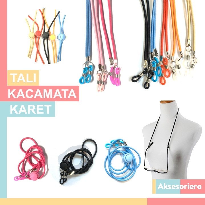 Tali Kacamata Olahraga | Tali Kacamata Karet 2in1 tali masker elastis