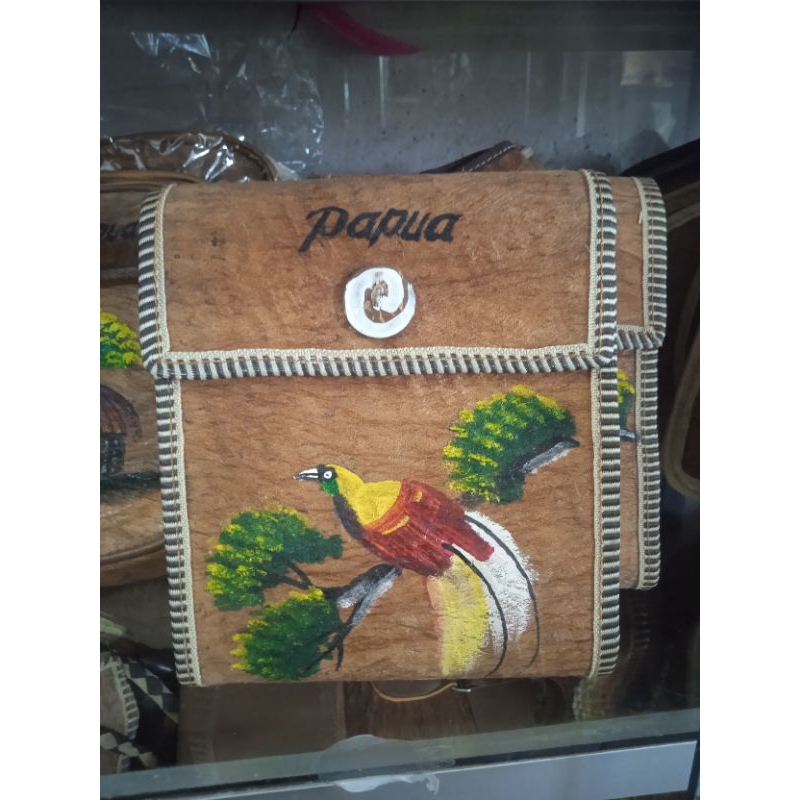 tas noken kulit kayu/oleh oleh khas papua