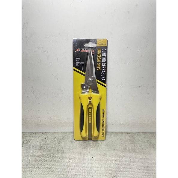 

KODE Q12F gunting serbaguna solid gunting serbaguna 8 inch solid gunting dahan seng plat gunting serbaguna stainless steel solid gunting multifungsi gunting plat gunting kawat gunting rumput gunting taman gunting dahan